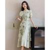 Demana Oriental Garden New Chinese Style Printed Two-Piece Dress Set