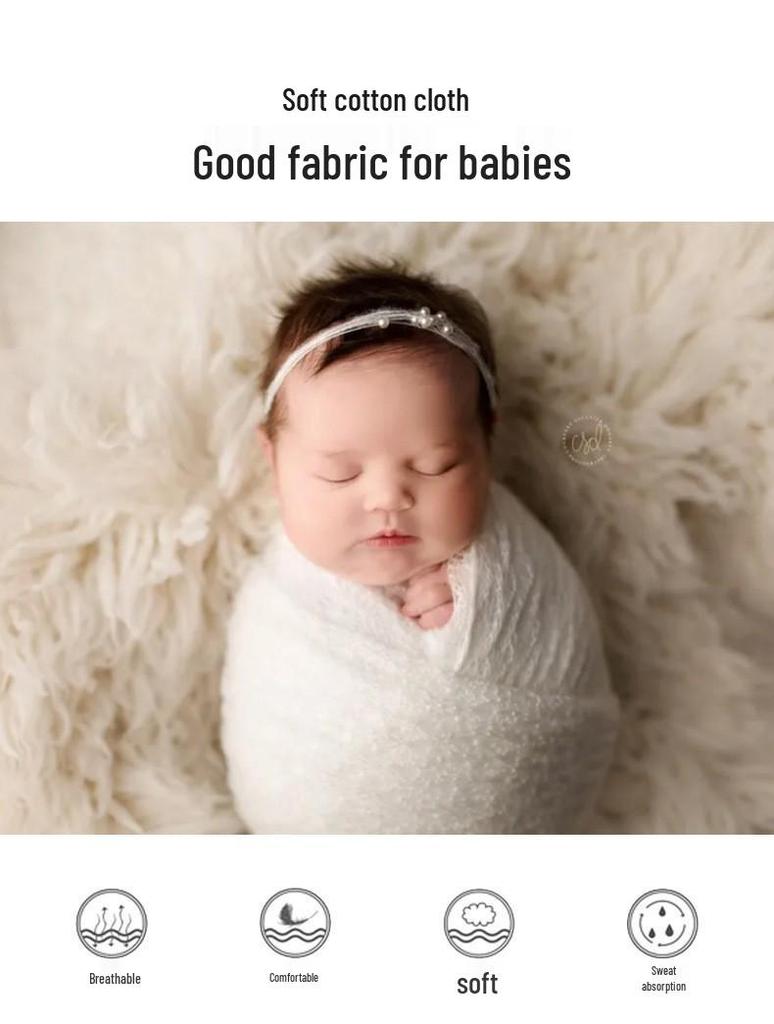 Panno Swaddle e Coperta Avvolgente per Fotografia di Neonati