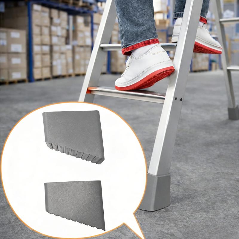 2/4pcs Step Ladder Feet Covers Versatile Ladder Leg Covers Non-Skid Ladder Pads Rubber Foot Pad Insulating Foot Sleeve