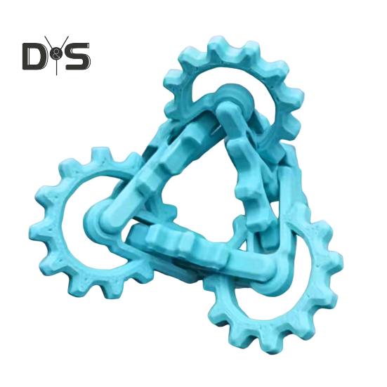 Infinity Gear Zabawka Fidget Redukcja Stresu Lęku Koncentracja Uwagi Kręcenie Skręcanie Przerzucanie Przekładnia Dzieci Nastolatki Dorośli Przenośna Podróż Sensoryczna Przekładnia Biurko