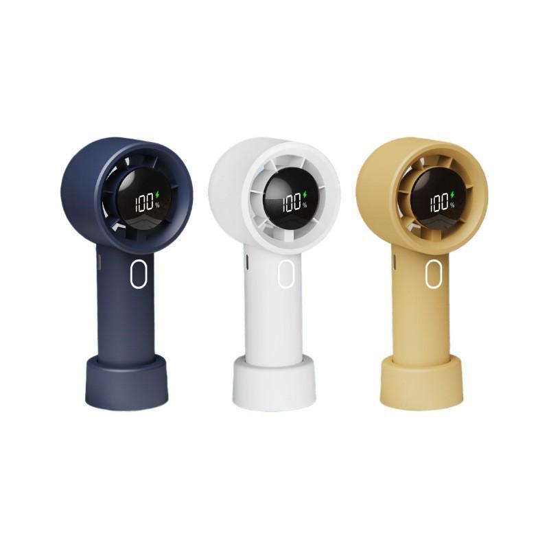 Portable USB Rechargeable Mini Fan with 100 Speeds and Night Light