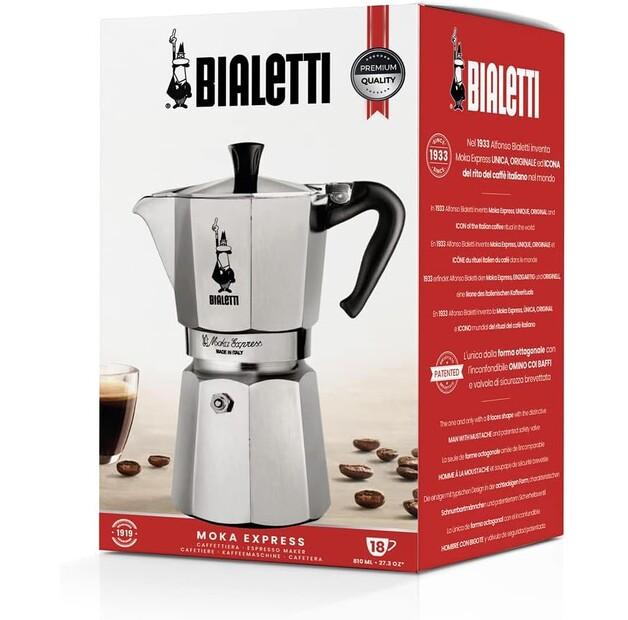 Bialetti Moka Express Coffee Maker for 18 Cups (1167)