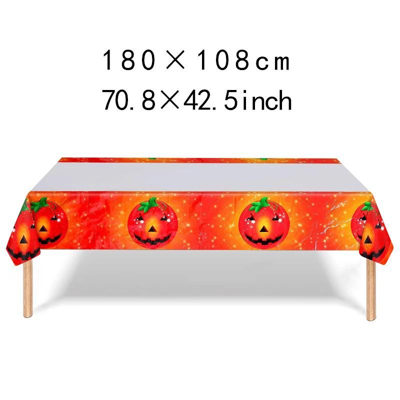 Halloween Character Waterproof PE Tablecloth for Indoor Party Decoration