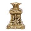 100% Pure Brass Tulsi Kyara Tortoise Diya Home Pooja, Office Puja Idol, Gold