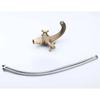 Dual Handles Antique Basin Hot and Cold Water Single Hole Crane Bronze Sink Faucet Bathroom Vintage Mixers Taps
