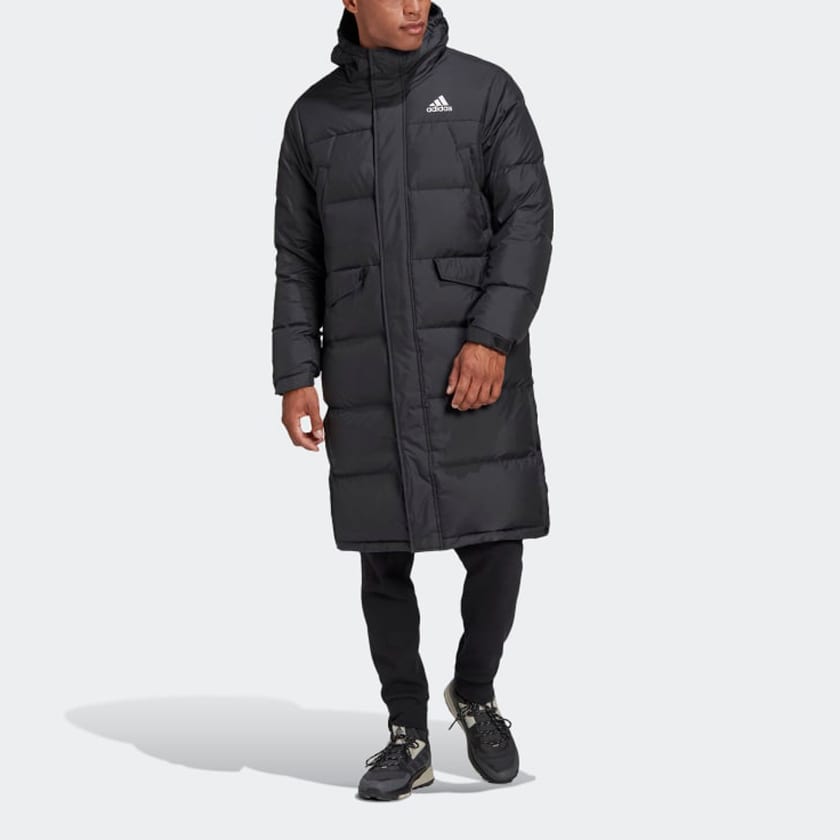 Adidas LONG DOWN Jacket Winter Men's Black GK0664