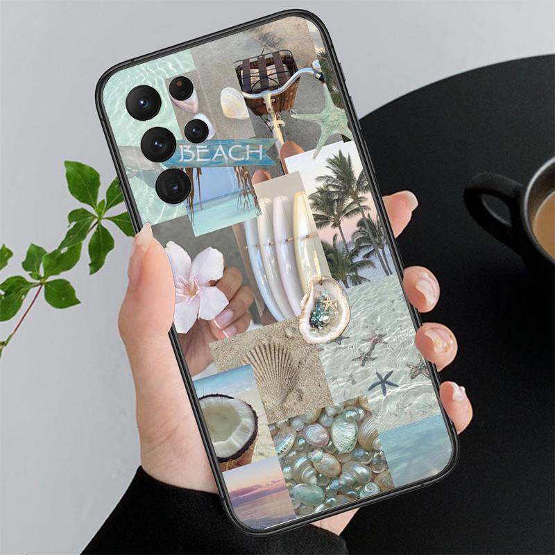 Phone Case For Samsung A17 A55 A16 A56 A35 A15 A53 A54 A33 A34 A25 A05S A52 A52S A07 A26 A06 Shell Summer Beach