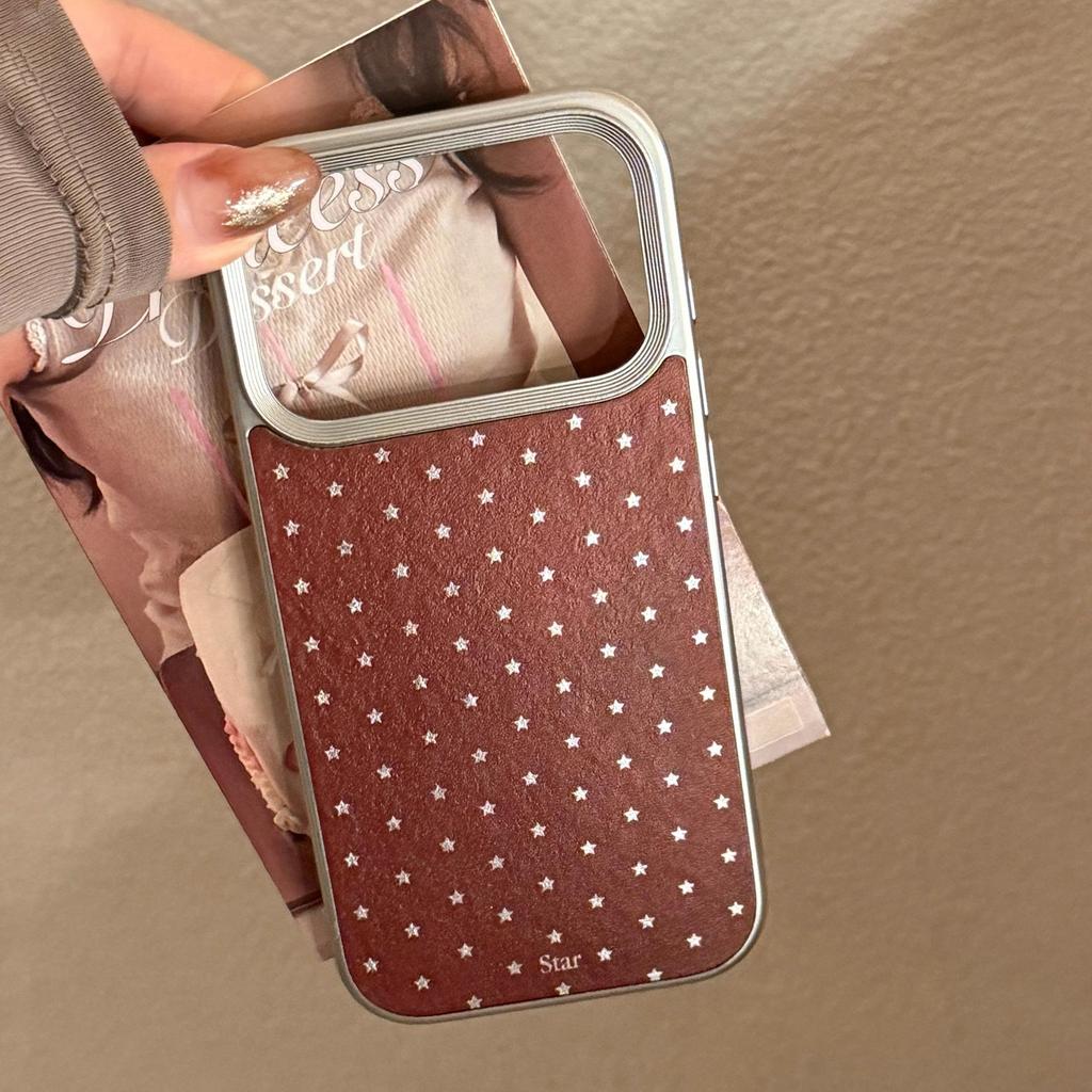 Simple Silver Star Phone Case for iPhone 16, iPhone 17, iPhone 17 Pro Max