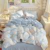 Printed Lace Single Quilt Cover Student Dormitory Home Skin-friendly and Comfortable, No Sheets Pillowcase