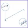 Steel 4mm Thread Dia 160mm Length Motorcycle Wheel Spokes w Nipples