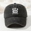 Retro Washed Baseball Cap Curved Brim Hip Hop Hat Dad Truck Fishing Hat Adjustable Casual Curved Brim Peaked Cap