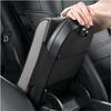 Car Armrest Mat Center Console Arm Rest Protection Cushion Auto Armrests Storage Box Cover Pad Wave Embroider PU Leather