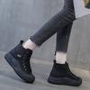 Women Vulcanized Shoes Winter New Lace-up Light Weight Round Toe Casual Thick Sole Non-slip Women's Shoes Fashion