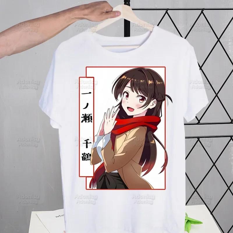 Rent A Girlfriend Chizuru Mizuhara T-shirts Funny Hip Hop Summer Women Men Tshirts Streetwear Ulzzang Harajuku T-Shirt Shirt