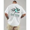 Men'S Casual Short Sleeve T-Shirt | Cyan Piranha Hot Tuna T-Shirt, Machine Washable Regular Fit , Crew Neck Versatile for Outdoor Sports