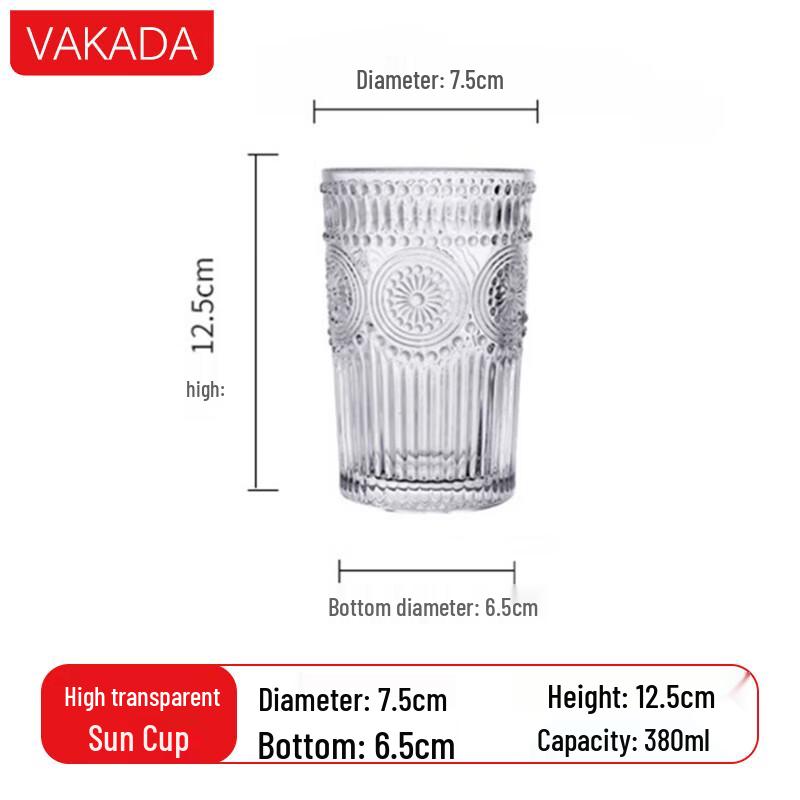 VAKADA Versatile High Borosilicate Glass Cup