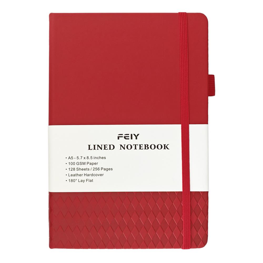 Custom Logo A5/A6 Thick Lined Notebook - High-Value Simple Diary