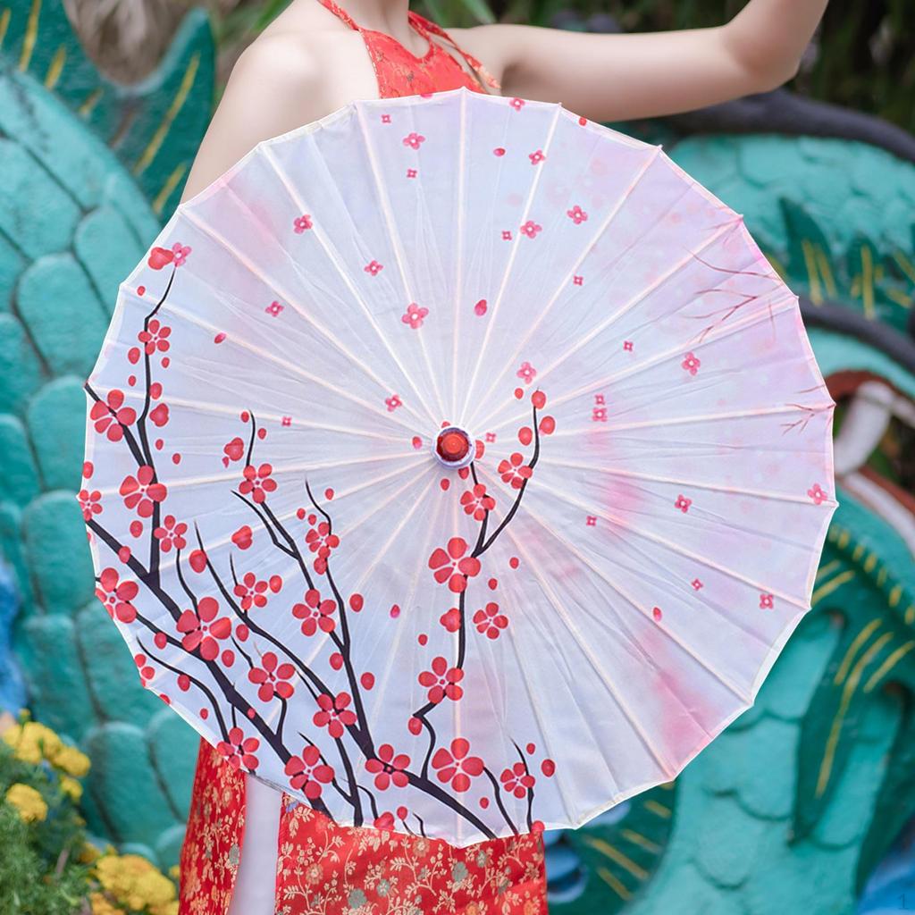 Chinese Umbrella 32 Inch Imitation Oiled Paper for Costume Performance