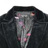 SONIA RYKIEL Velour Tailored Jacket Women’s M Black Sample(USED)
