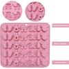 2pcs Baby Shower Chocolate Mold, 35 Cavity Cute Baby Silicone Molds Baby Onesie Baby Bottle Pacifier Molds Baby Shower Candy Mold For Cake Decoration