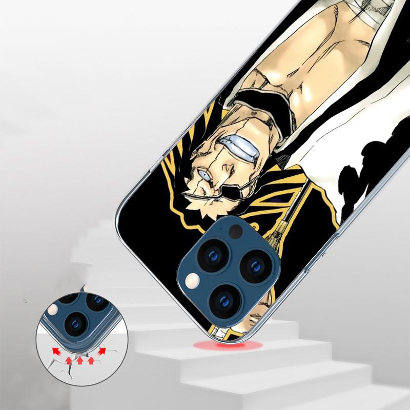 Bleach Zaraki Kenpachi Phone Case For iPhone 17 Air 16 Pro Max 16E 15 + 14 Plus 11 12 13 Mini 7 8 SE Gift Print Cover Fundas 17