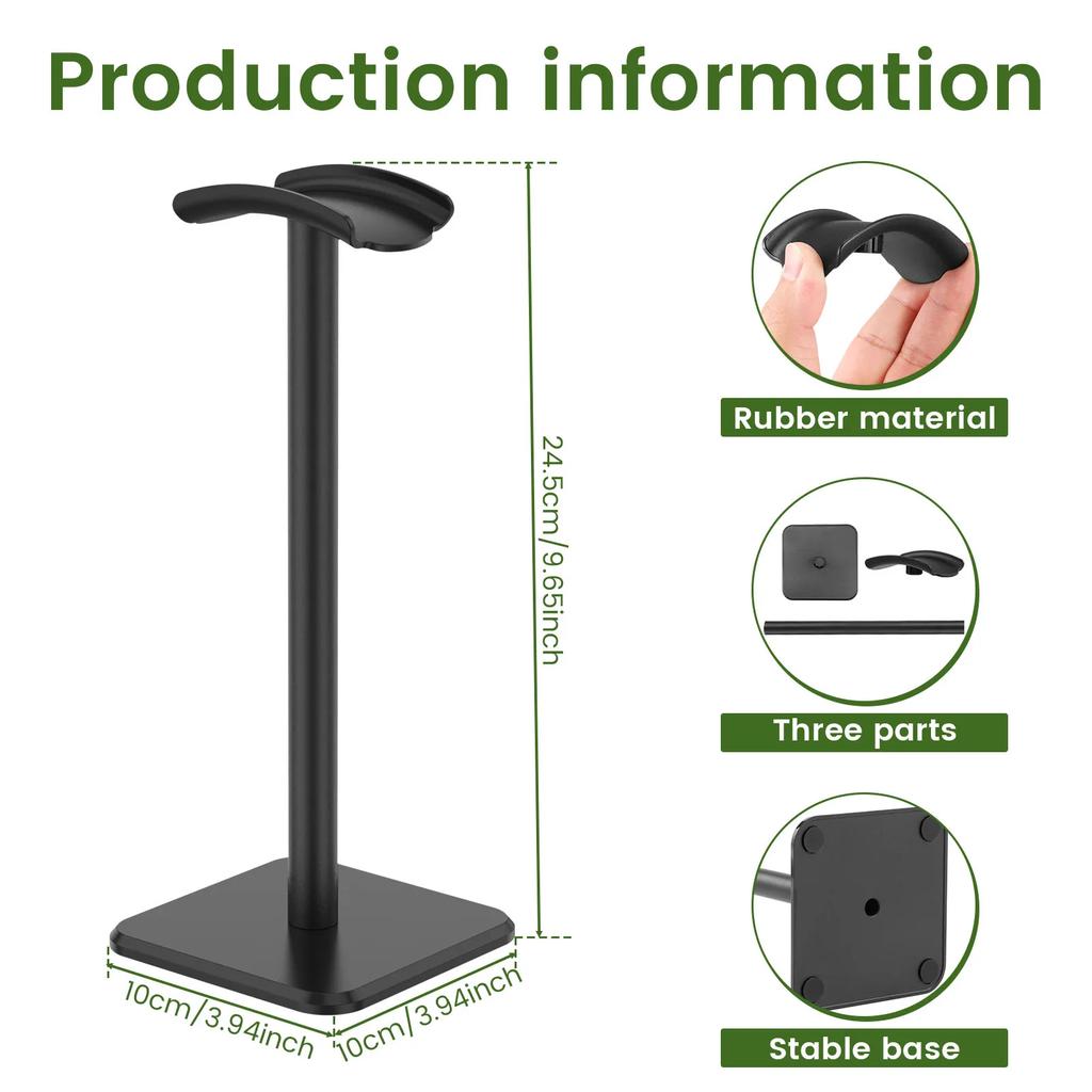 Headphone Stand Rack Non-Slip Headset Holder Aluminium Alloy Headphone Display Rack For Airpods Max Beats Sennheiser Accessories