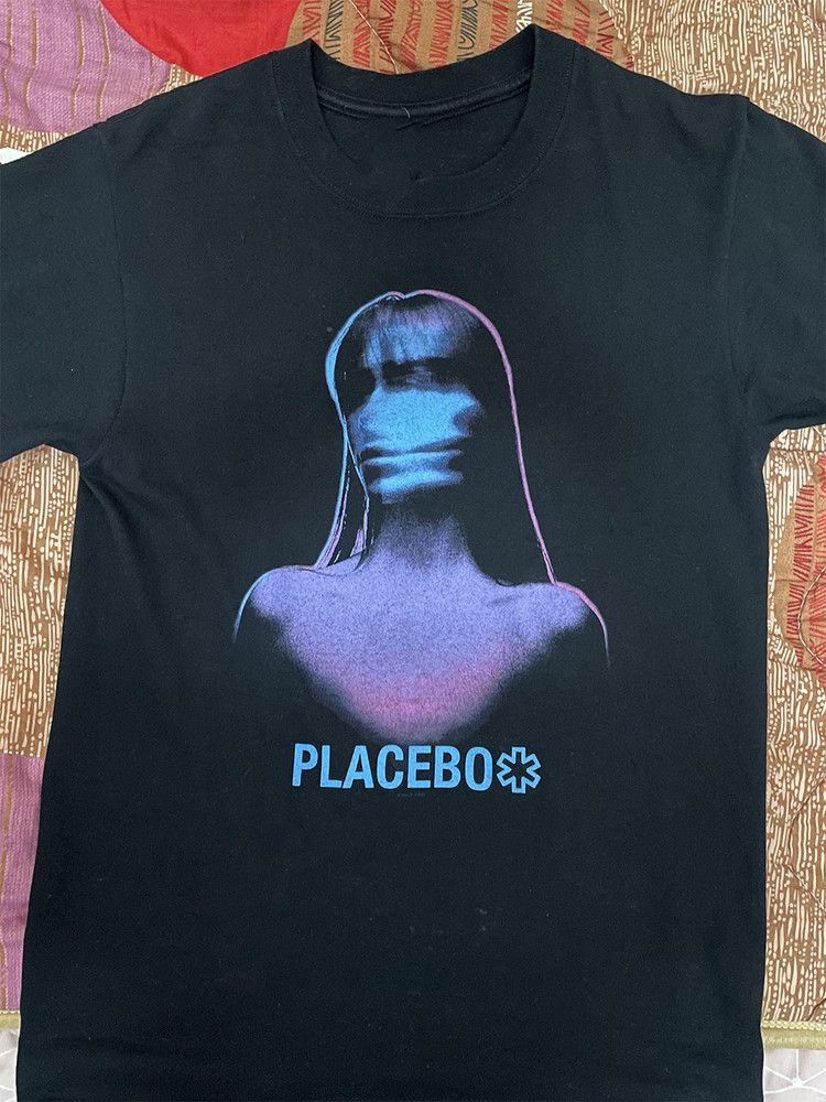 Unisex shirt Cotton Oversize Large Size Popular Placebo Band Black Cotton Full