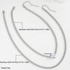 Modische Halsketten aus Edelstahl für Damen Herzförmiger Zirkon-Halskettenanhänger Temperament Schlüsselbein-Kette Party-Schmuck Geschenke