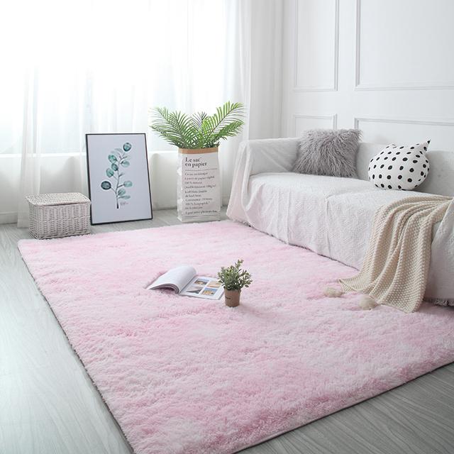 Carpets For Large Living Room 160x230 Nightstands Bedroom Floor Covering Mats Pink Fluffy Interior Entrance Coffee Tables Rugs 
