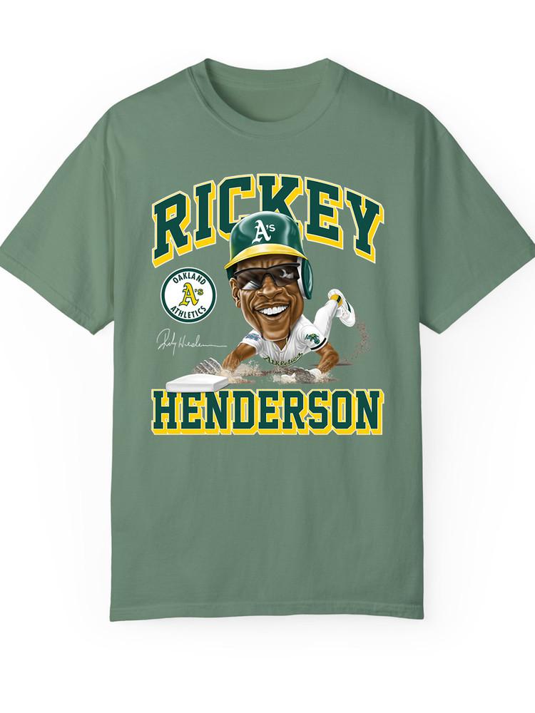 

Comfort HOT NEW Rickey Henderson light green T-shirt Unisex All sizes Unisex T-Shirt XXXL