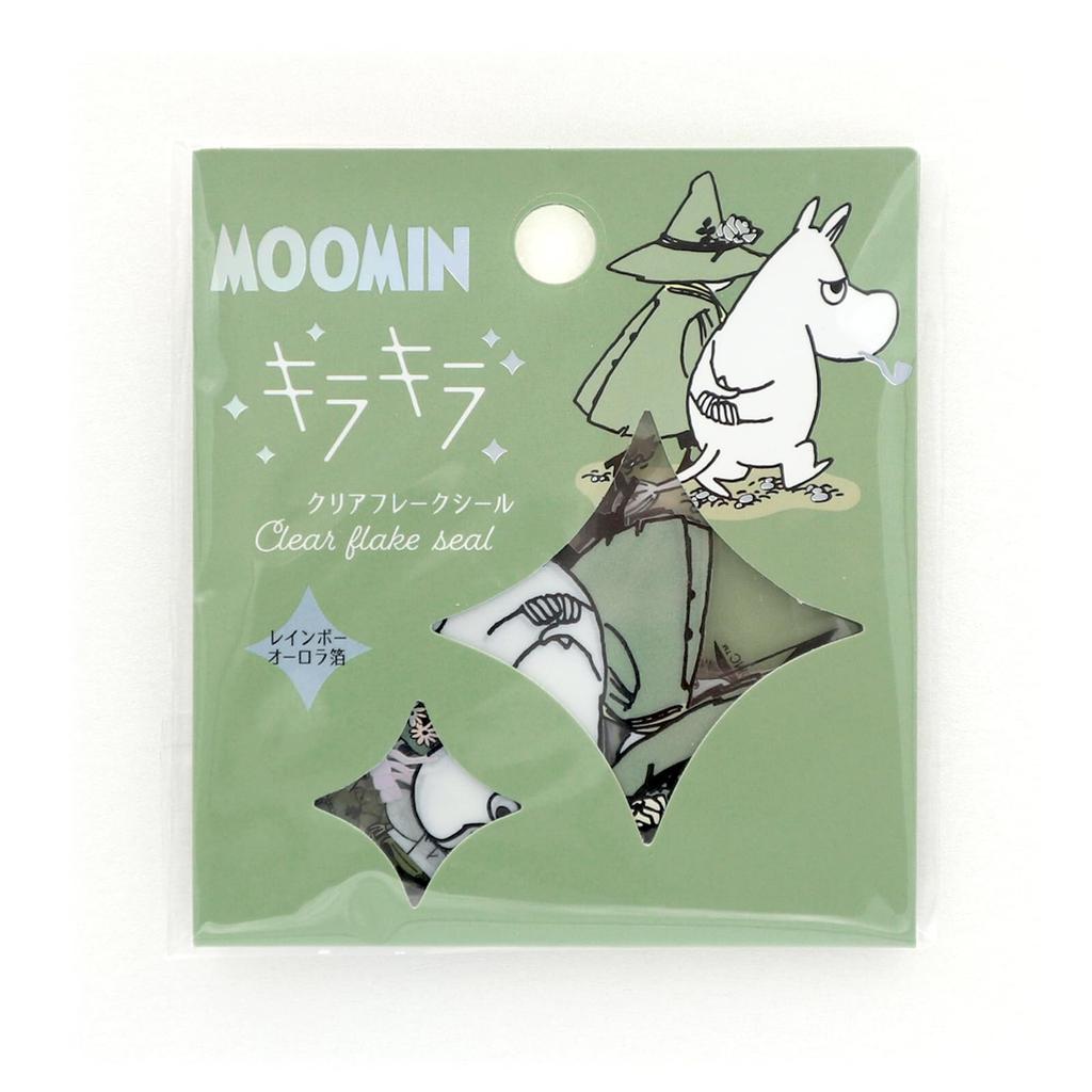 World Craft Moomin Glitter Flake Aurora Moomin and Stickers, Foil, Snufkin, MOKFS-111