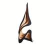 Minimalist 3D Abstract Sculpture Artistic Abstract Wooden Statue Wood Carving  Indoor Decoration