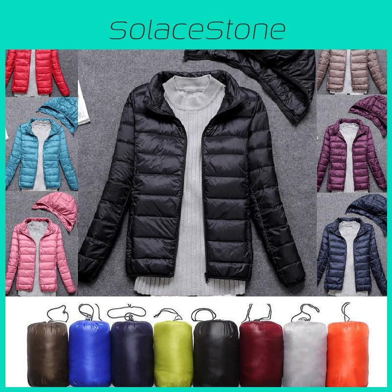 Women's Ultralight Packable Hooded Puffer Down Jacket With Detachable Hat