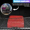 ZIMISI Car Cargo Net, Elastic Stretchable Car Trunk Cargo Storage Net with Hooks, Double-Layer Nylon Truck Organizer Mesh, Vehicle Interior