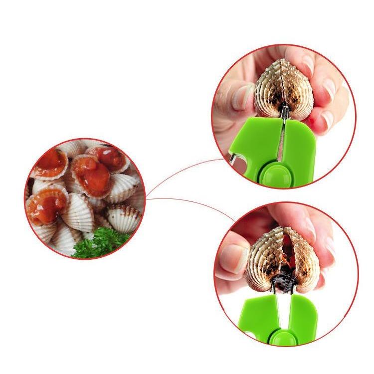 Otvírák na lastury ústřic pro domácnost multifunkční klip na krevety klip na korýše klip na mořské plody přenosný otvírák na láhve kuchyň