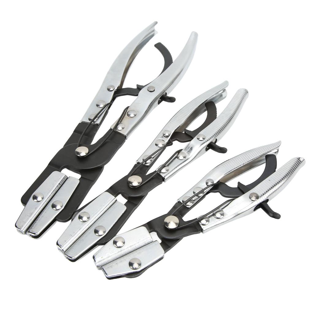 3PcsSet Hose Pinch Off Pliers Automatic Locking Length 8in 10in 12in Carbon Steel for Coolant