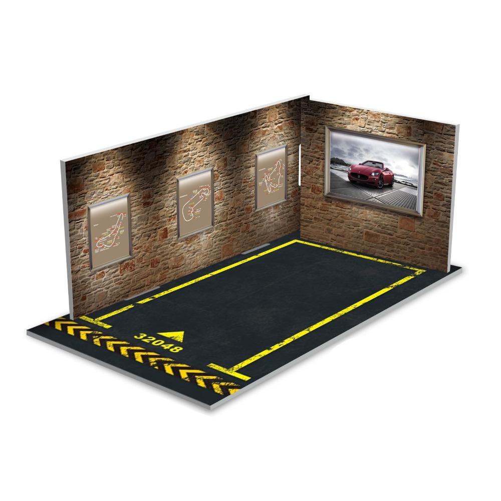 Automobile Toy 1/32 Car Garage Parking Space Garage DIY Scene Parking Lot Model  For Children