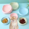 Mangiatoia per animali domestici Comoda Facile da pulire Robusta Bordo liscio Ecologica Mangime Acqua Colore solido Forma dell'orecchio Cibo Acqua Mangiatoia Forniture per animali domestici