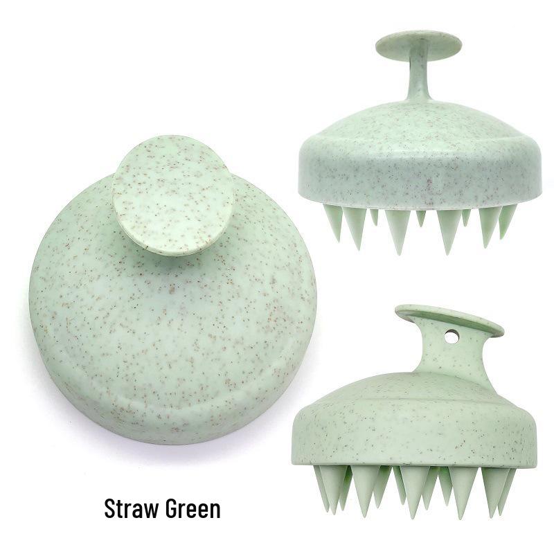 Korean Style Silicone Scalp Massager Soft Rubber Shampoo Brush