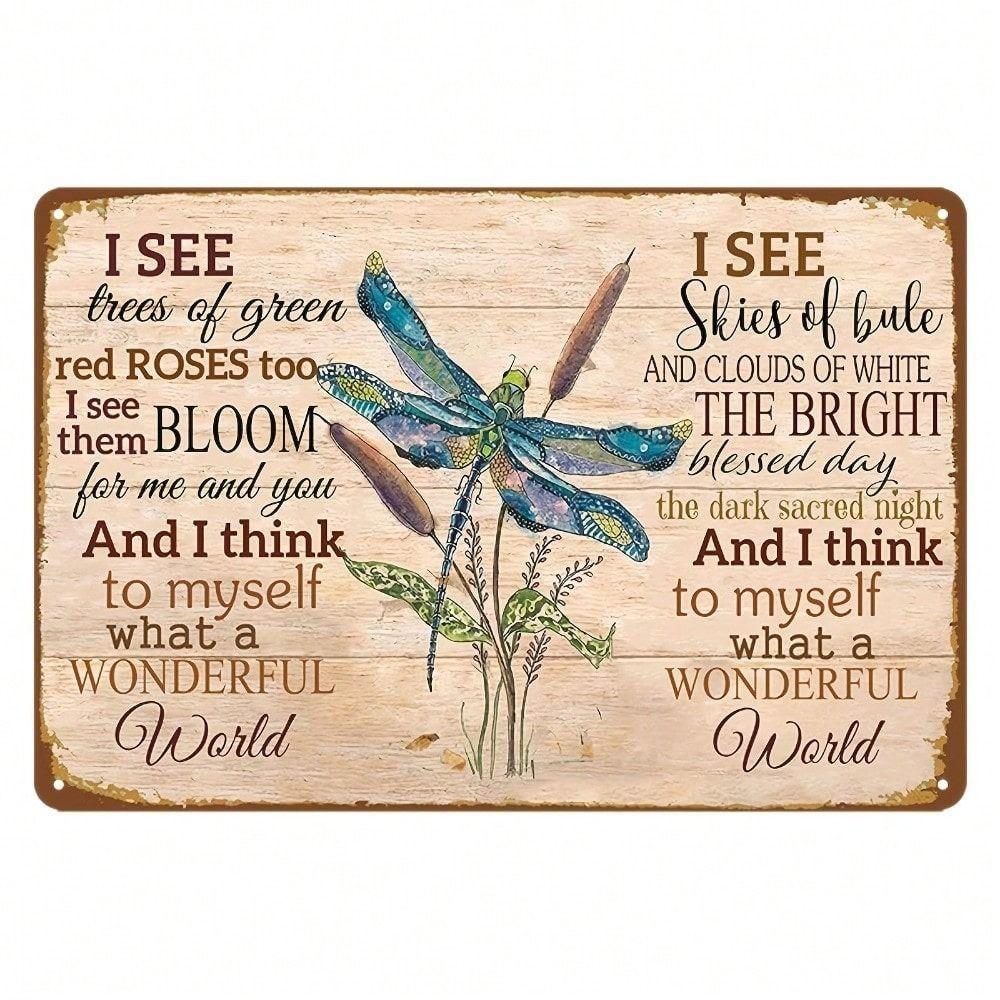 Metal Tin Sign Art Vintage Decorative Painting 20x30cm