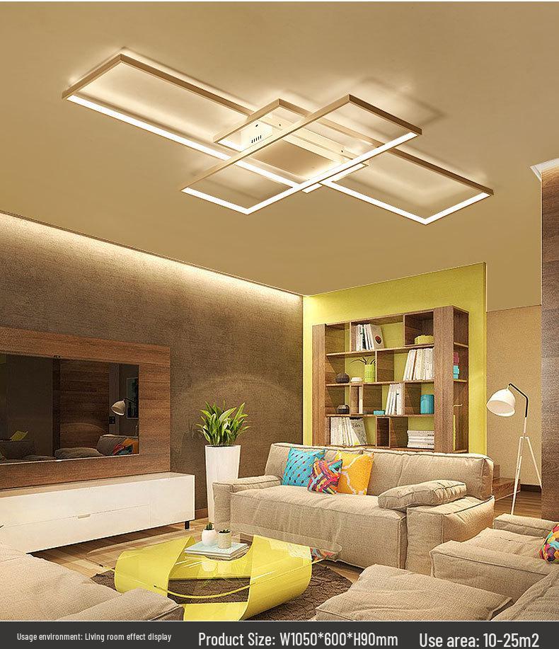 Modern Minimalist LED Ceiling Light for Living Room, Bedroom, and Study