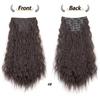 6-Piece Curly Clip-in Hair Extensions Set - Water Wave Volume Boost with 16 Clips