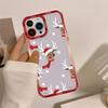 Christmas Cartoon New Year Gift Phone Case For iPhone 16 15 14 13 12 11 Pro Max XS X XR Mini Protective Cover