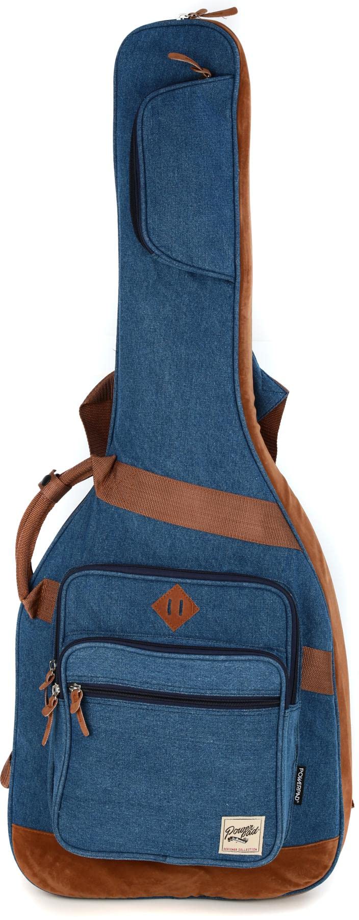 

Ibanez Unique and Playful Electric Guitar Bag with Protective Cushion (Denim-Like Fabric, Blue) IGB541D-BL