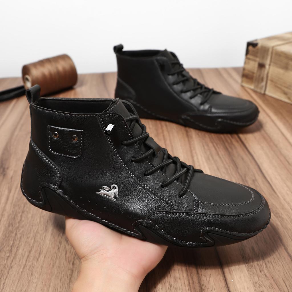 Upgraded popular 2025 Martin boots autumn and winter high-top short boots octopus men's shoes men's casual shoes