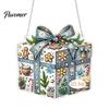 Easy to Hang Xmas Tree Ornaments Christmas Hanging Pendant with Chain, Lightweight Winter Wall Decor, Double-sided Indoor Festive Decorations Acrylic