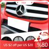 VFOMP1 2025 Hot 3D Car Grill Emblem Star Badge Front Grill Logo For Mercedes Benz W204 W205 W213 X253 A B C E S CLA GLB GLC GLE GLS Acc