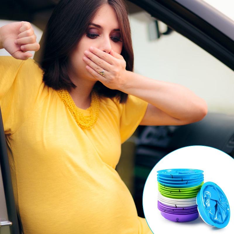 3pcs Disposable Vomit Bags Travel Motion Sickness Leak Proof Kids Pregnant Women Outdoor Use