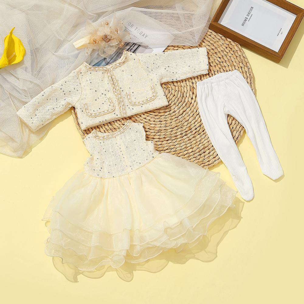 Doll Clothes for 55cm 21.65inch Reborn Doll Clothes Accessories Elegant Fashion Dress Set Reborn Baby Dolls Clothing Accessories