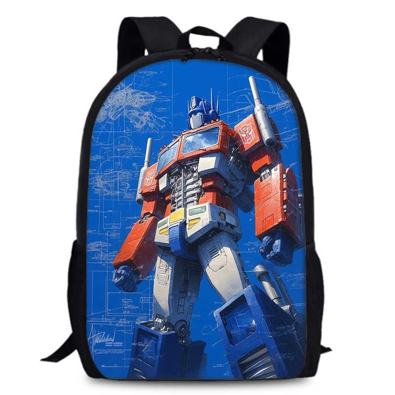Transformers One 15-inch Durable Polyester Backpack For Students Unisex School Bag
